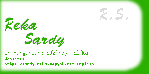 reka sardy business card